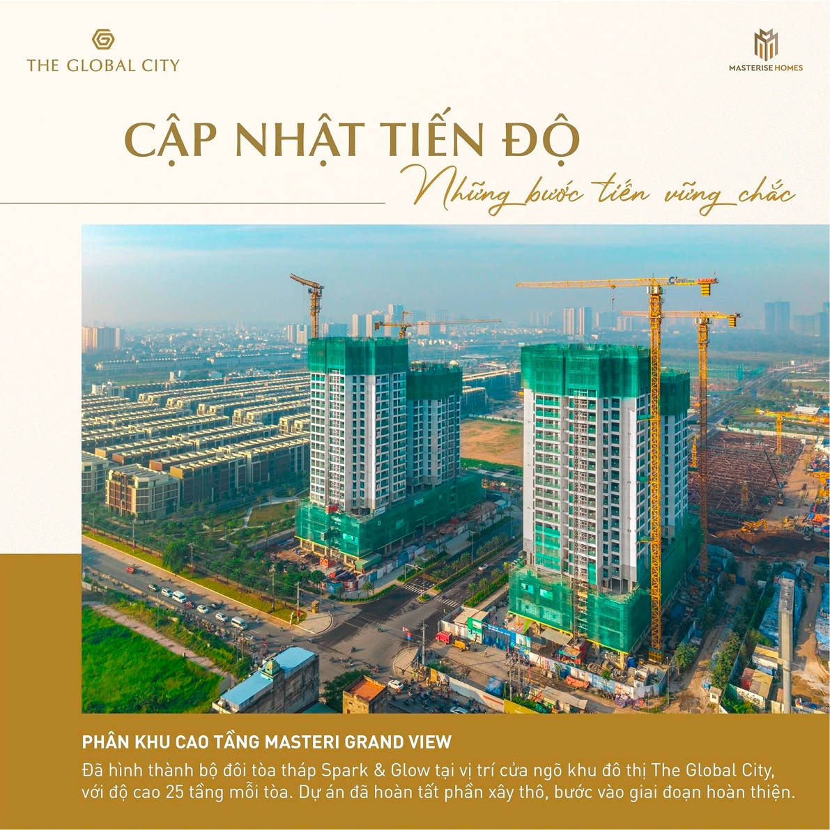 Hình ảnh thực địa và tiến độ Masteri Cosmo Central