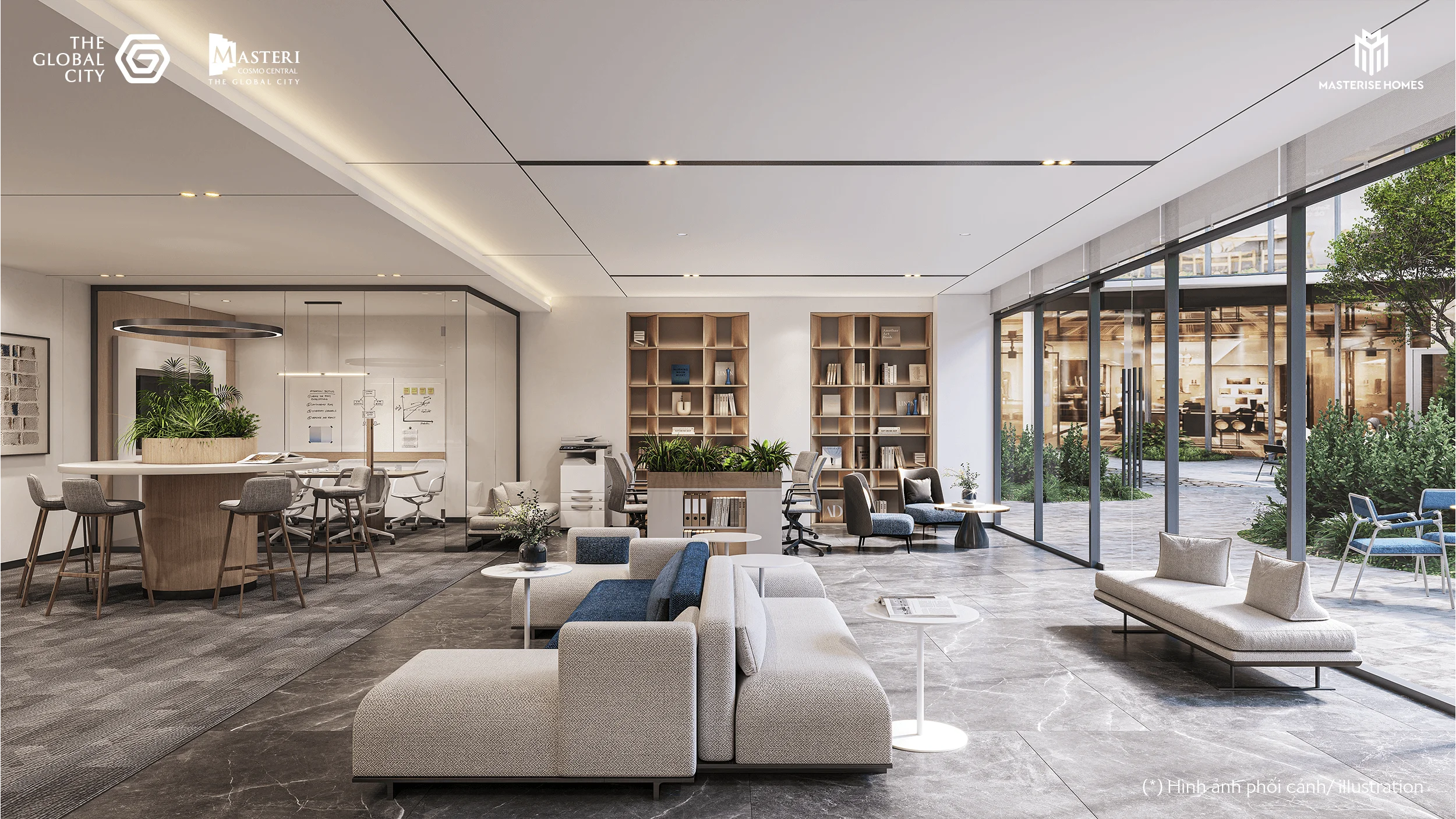 Sảnh đón Masteri Cosmo Central